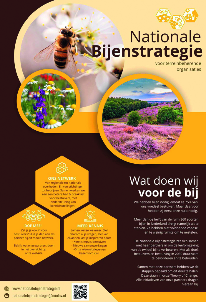 Flyer Nationale Bijenstrategie voor terreinbeherende organisaties Flyer Nationale Bijenstrategie voor terreinbeherende organisaties